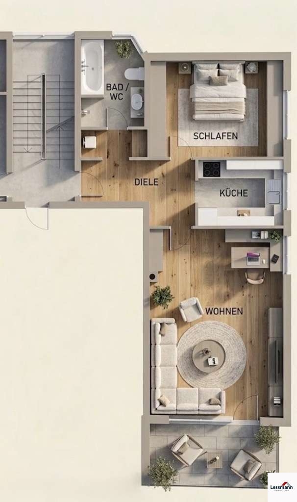 Hauptansicht Wohnung Leinburg