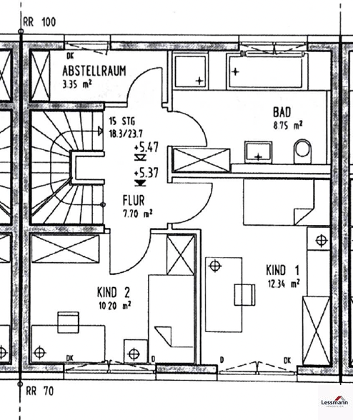 2.OG Grundriss Reihenmittelhaus Feucht