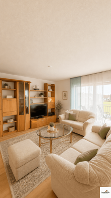 Wohnzimmer Verkauft - Gro�e 3-Zimmer Eigentumswohnung mit Balkon und Blick ins Gr�ne