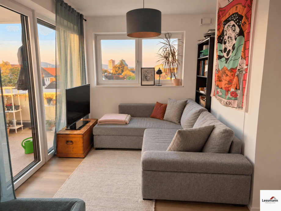 Wohnzimmer Etagenwohnung Bamberg