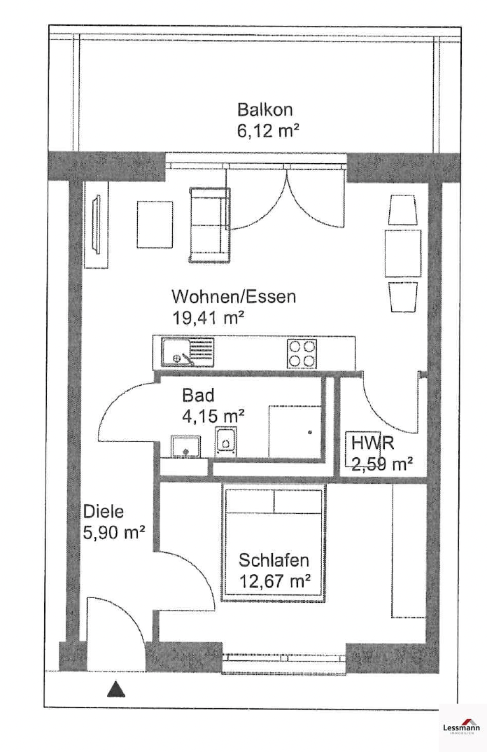 Grundriss Etagenwohnung Bamberg