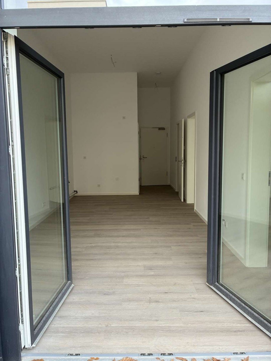 Wohnungseinblick von der Terrasse Etagenwohnung Bamberg