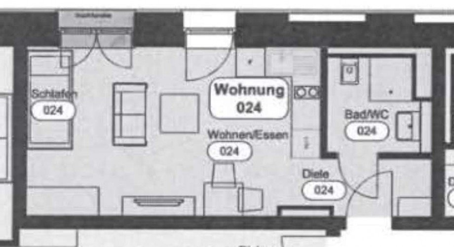 Grundriss Erdgeschosswohnung Bamberg