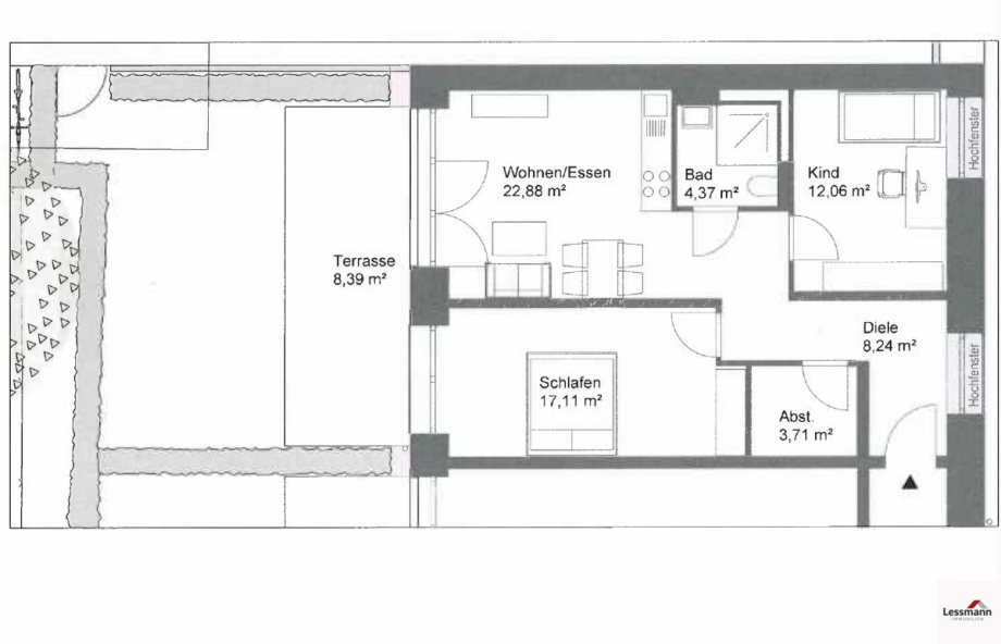 Grundriss Etagenwohnung Bamberg