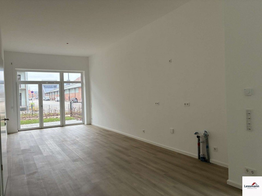 Wohnzimmer und Kubereich Terrassenwohnung Bamberg
