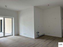 Wohnzimmer und K�chenbereich Gro�e 4-Zimmer Wohnung mit Terrasse und kleinem Garten