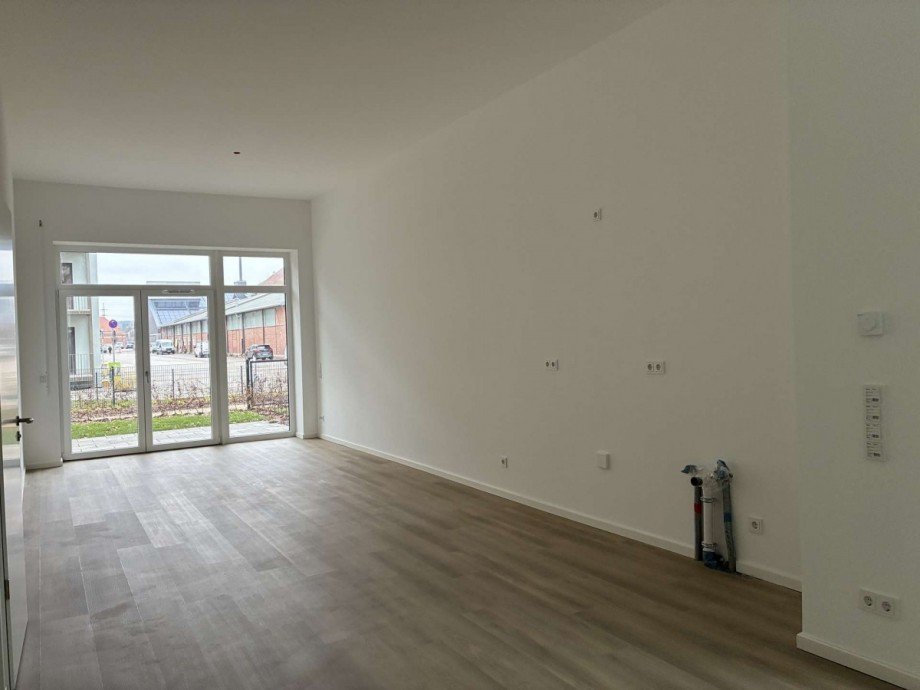 Wohnzimmer und Kubereich Terrassenwohnung Bamberg