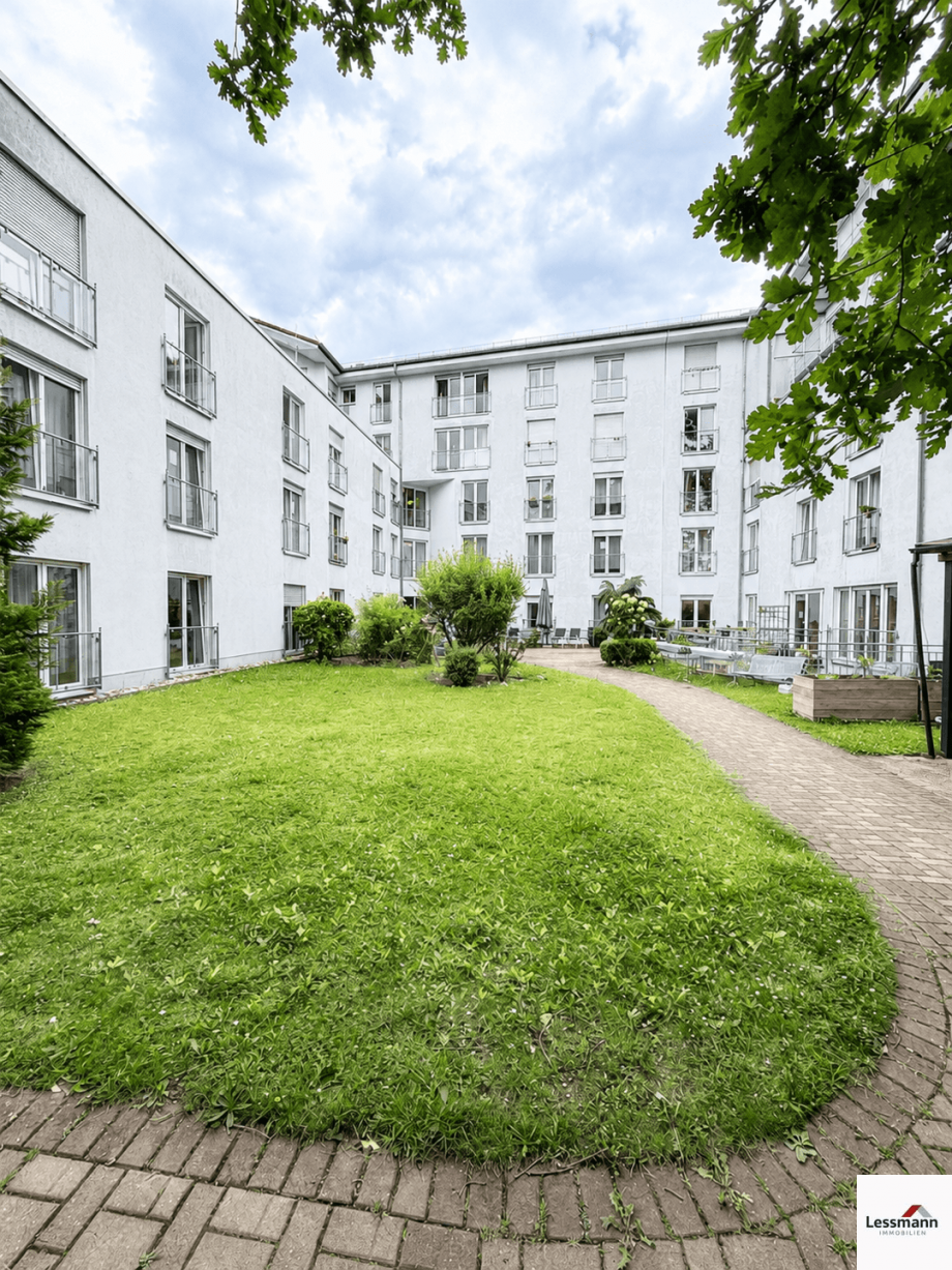 Gartenansicht Wohnung Erlangen